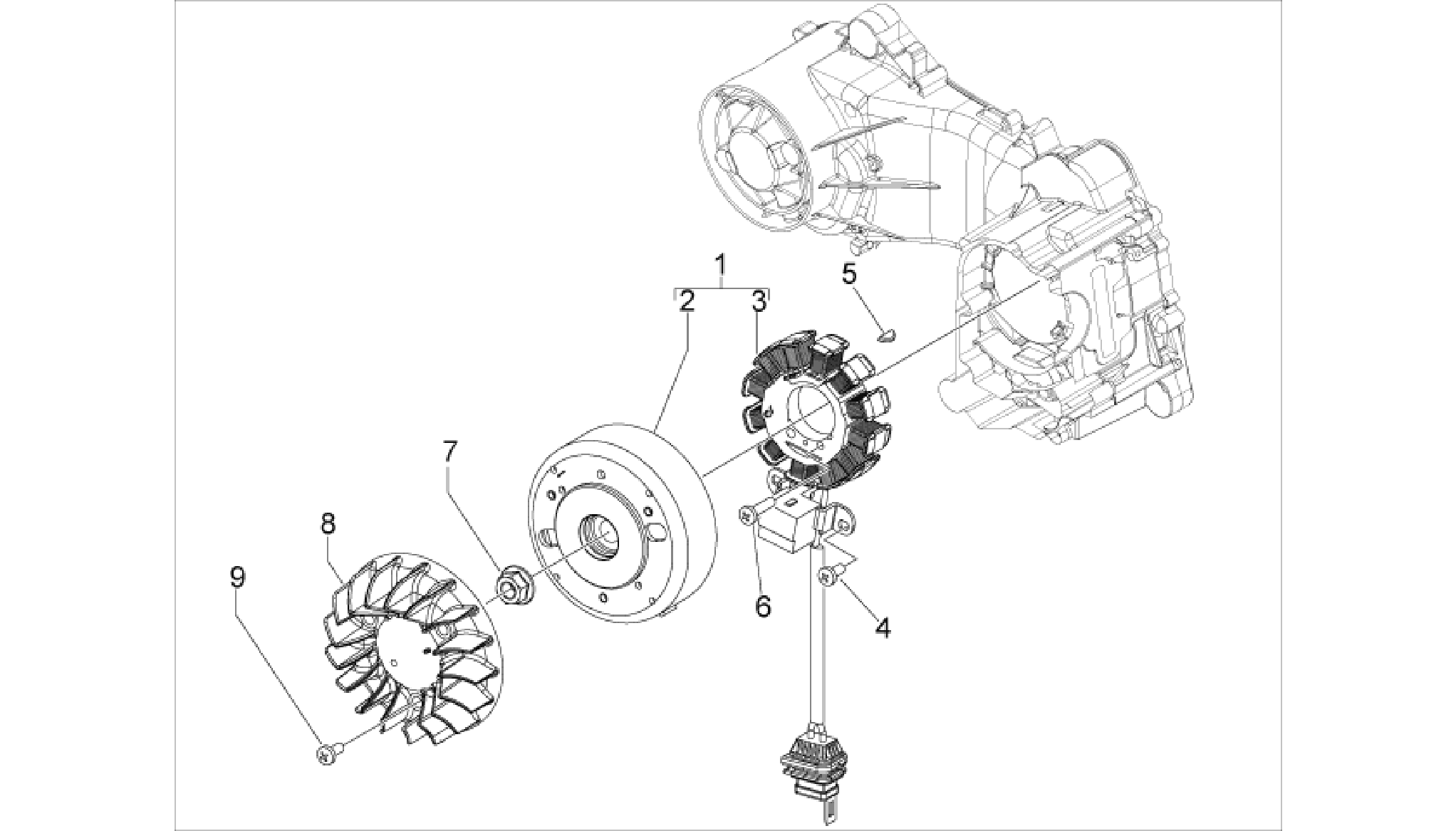 Flywheel magneto