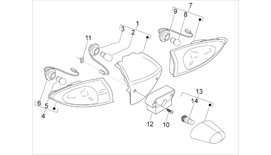 Rear headlamps - Turn signal lamps