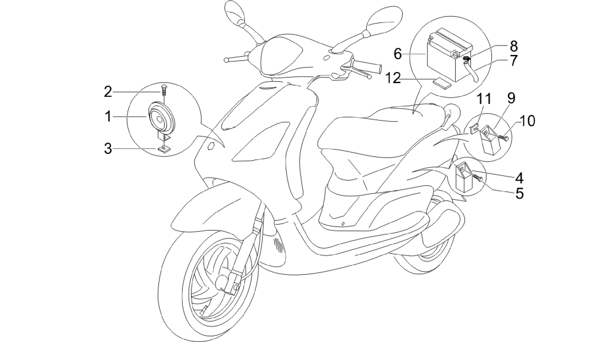 Remote control switches - Battery - Horn