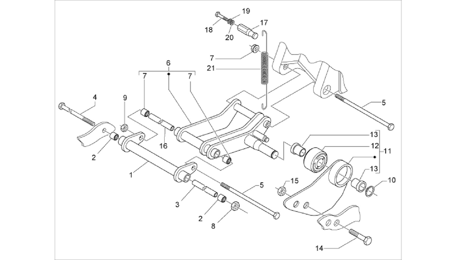 Swinging arm