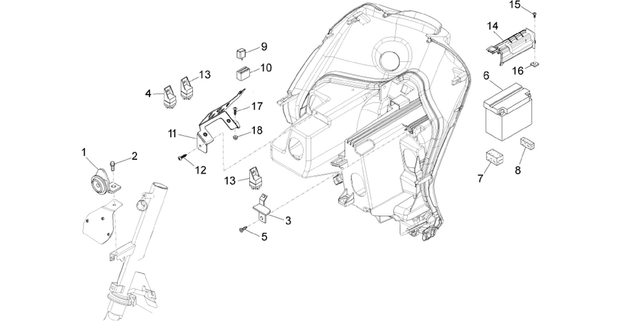 Remote control switches - Battery - Horn