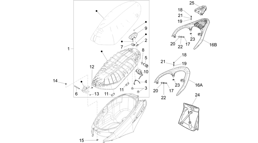 Saddle/seats