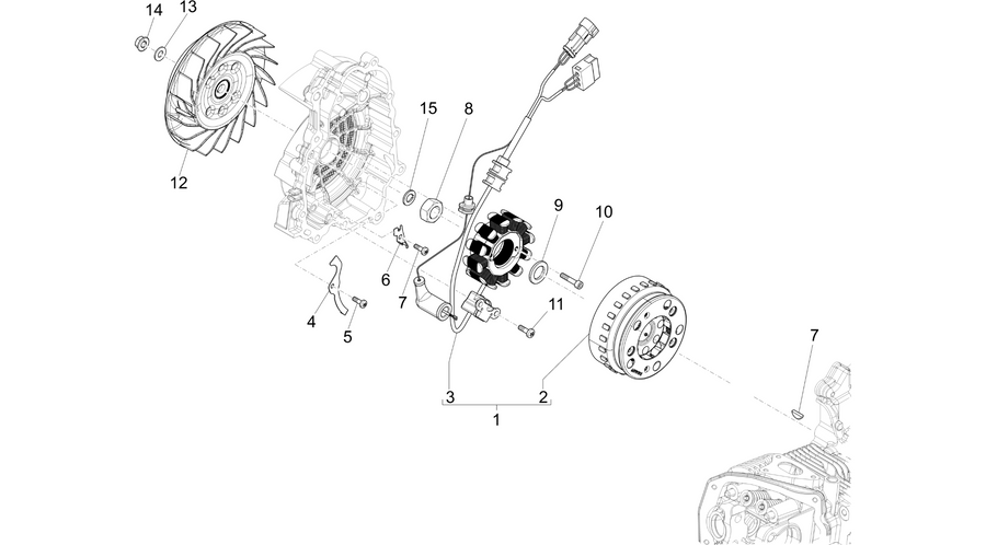 Flywheel magneto