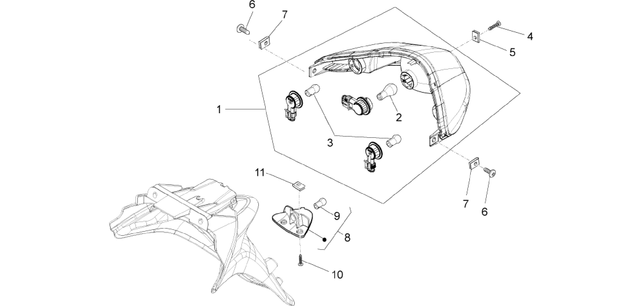Rear headlamps - Turn signal lamps