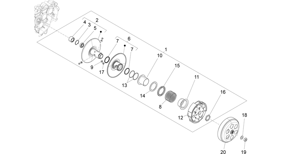 Driven pulley