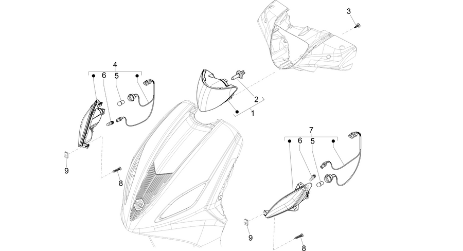 Front headlamps - Turn signal lamps