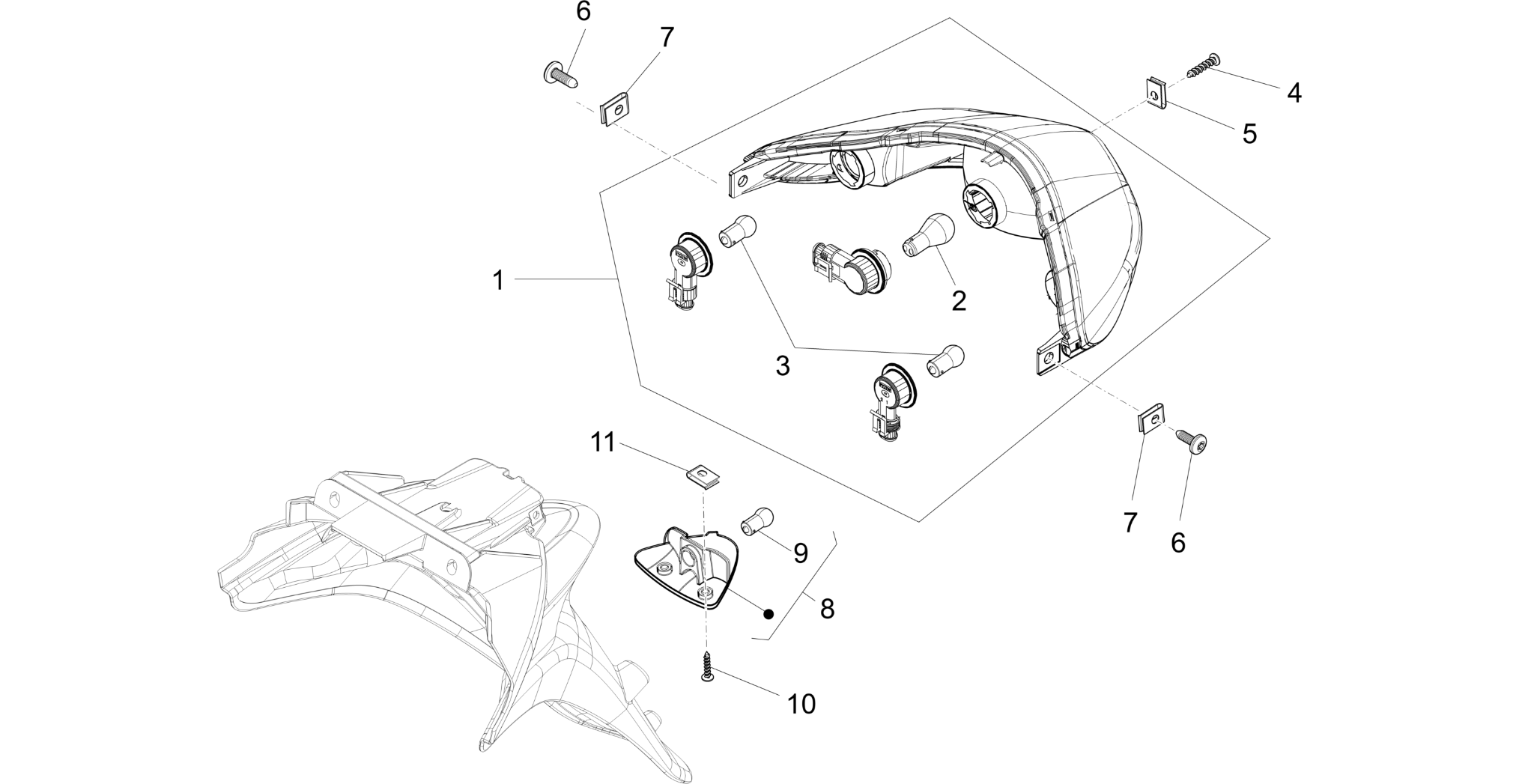 Rear headlamps - Turn signal lamps