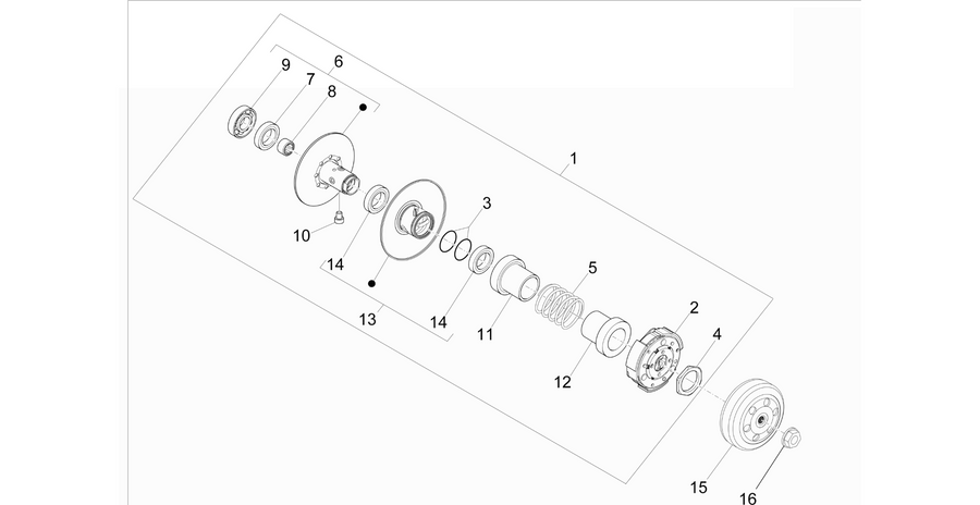 Driven pulley