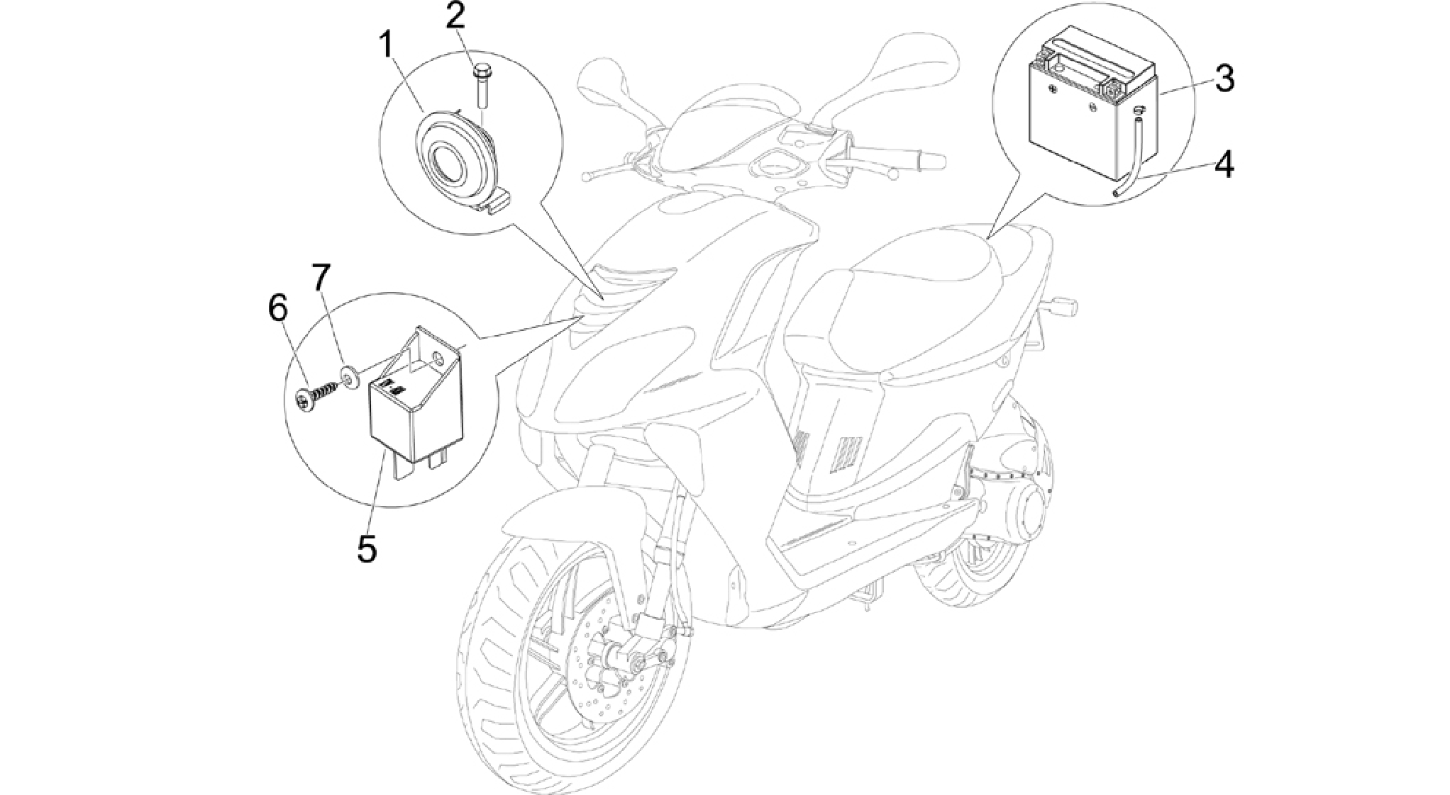 Remote control switches - Battery - Horn