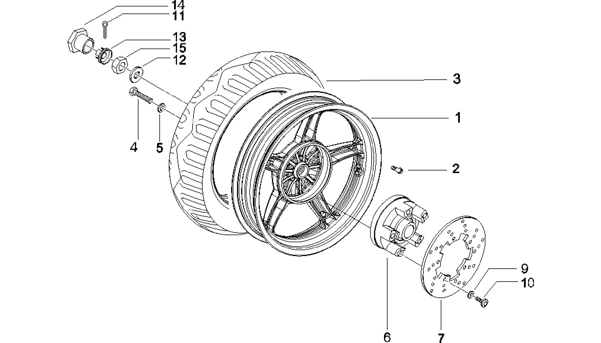 Rear wheel