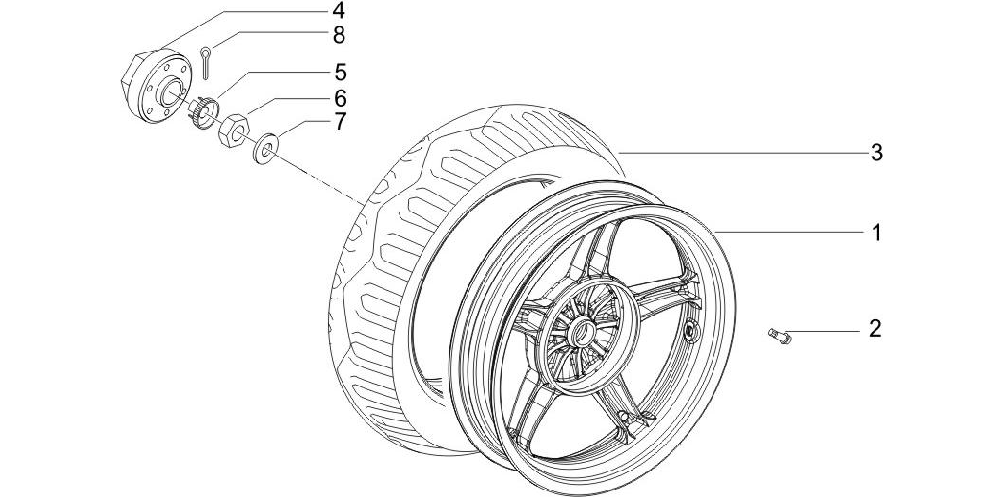 Rear wheel
