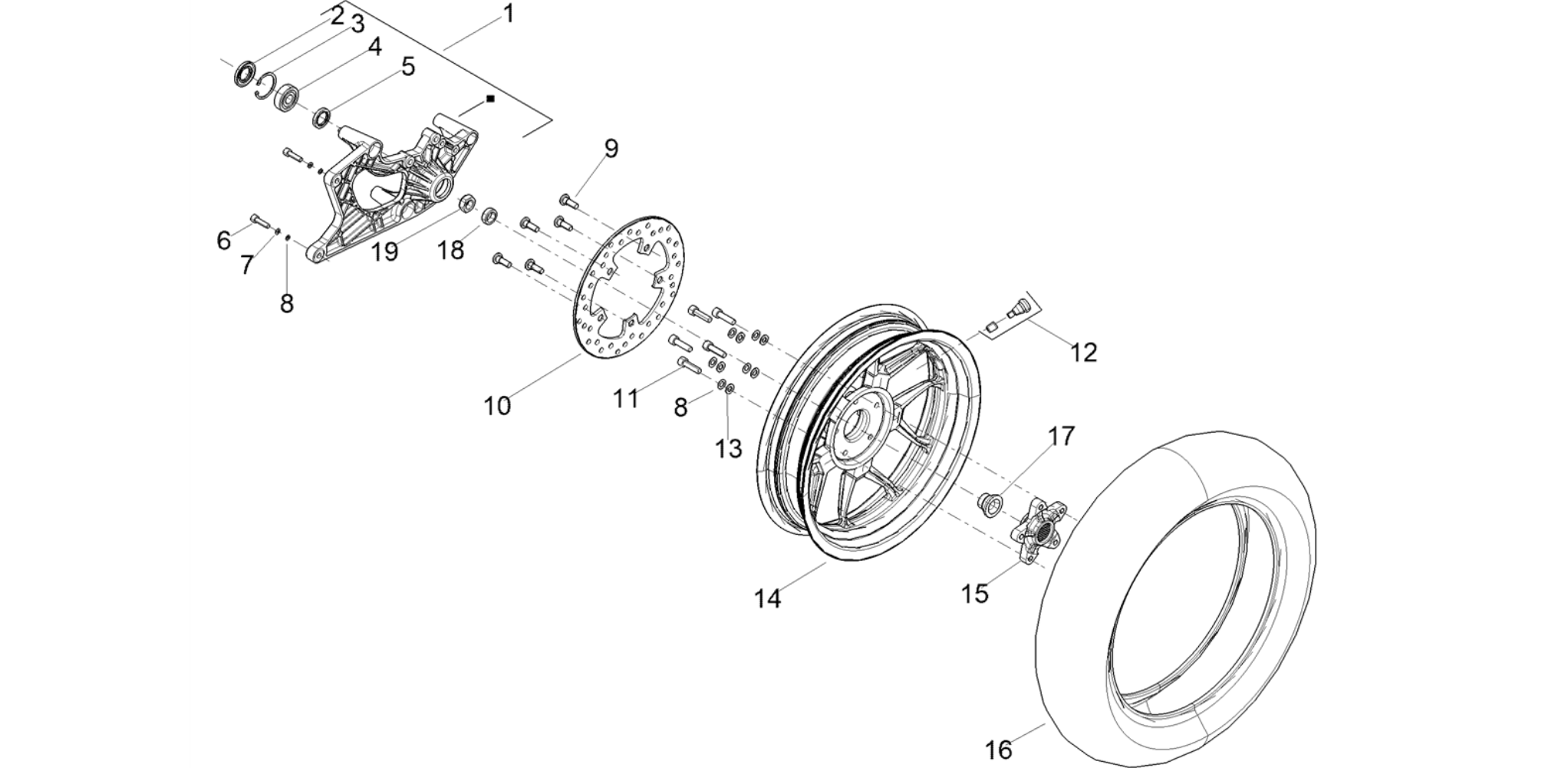 Rear wheel