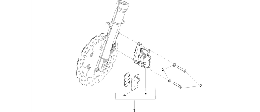 Front brake caliper