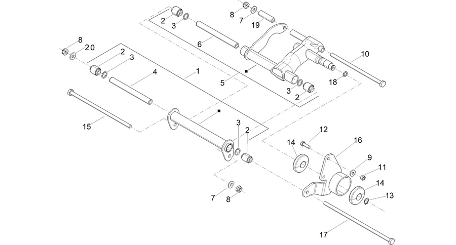 Swinging arm