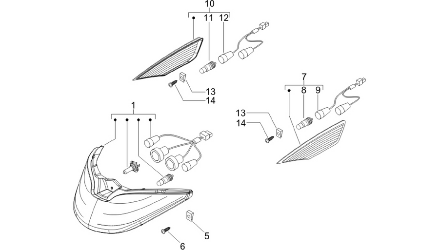 Front headlamps - Turn signal lamps