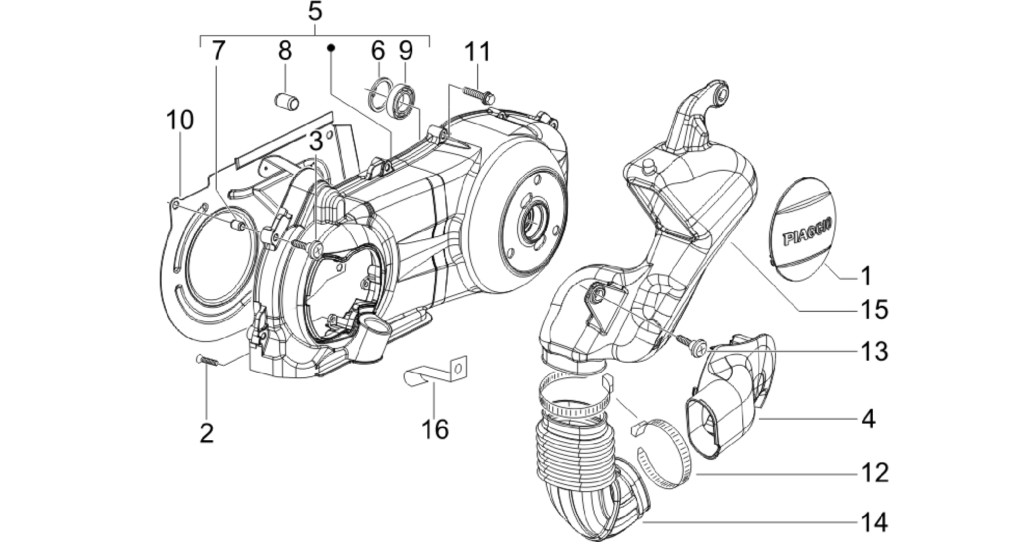 Crankcase cover - Crankcase cooling