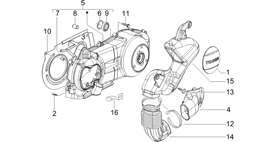 Crankcase cover - Crankcase cooling