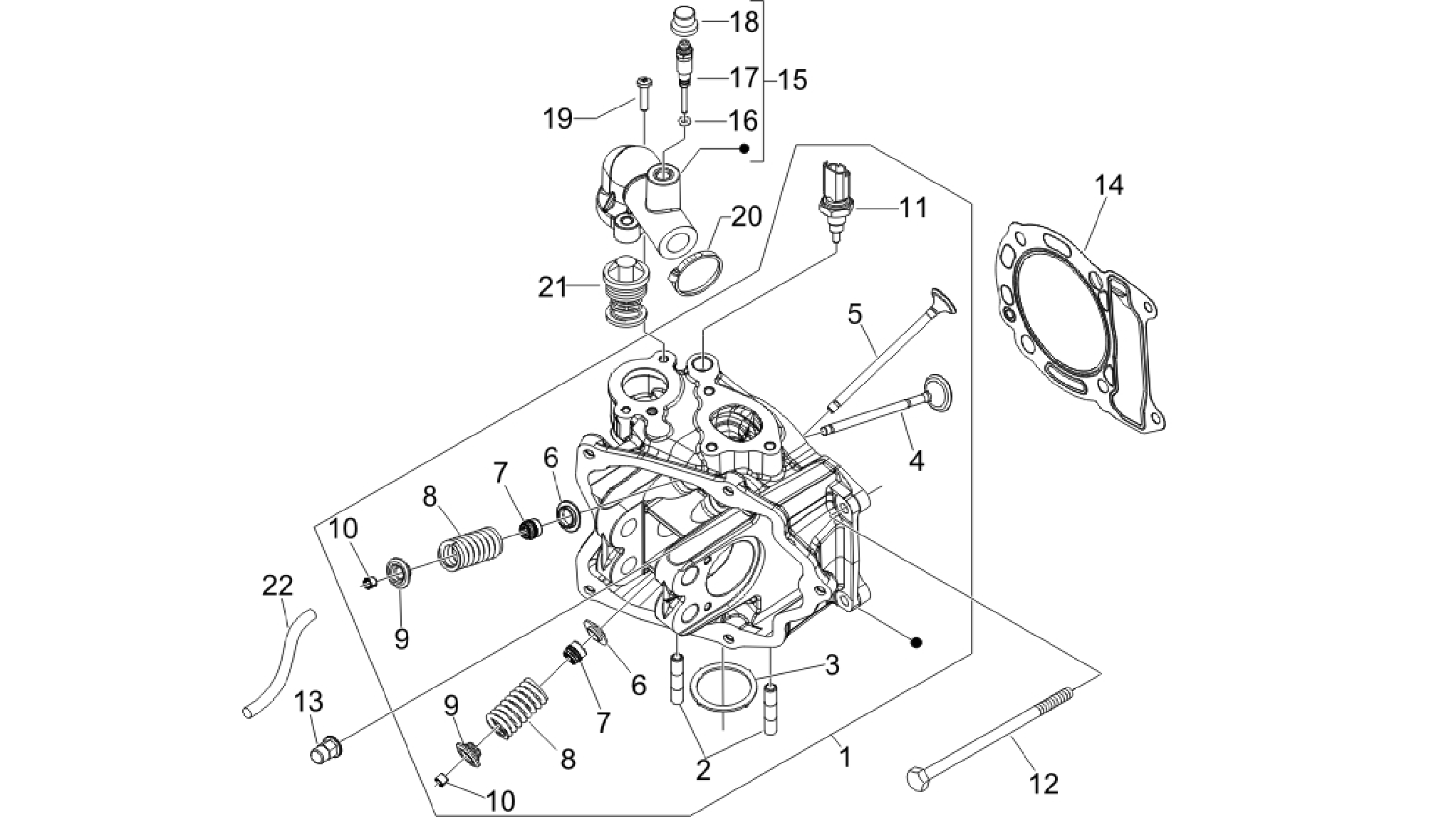 Cylinder head unit - Valve