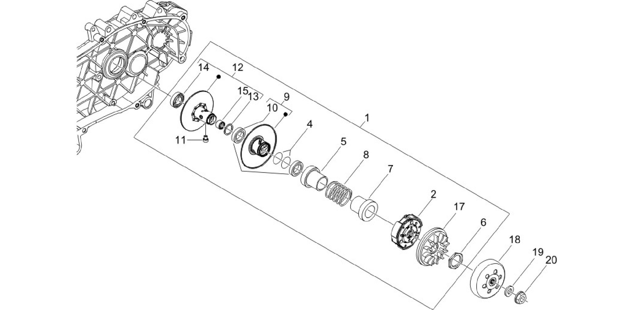 Driven pulley
