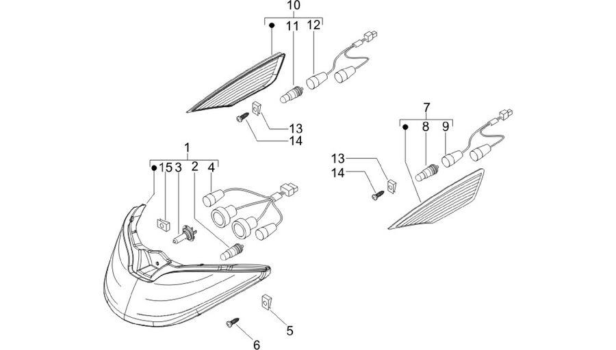 Front headlamps - Turn signal lamps