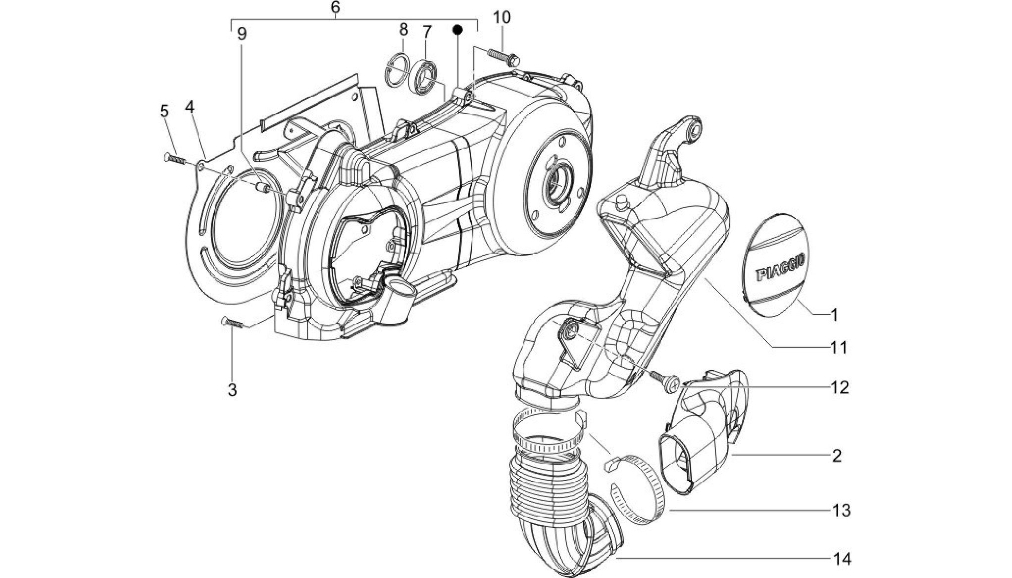 Crankcase cover - Crankcase cooling