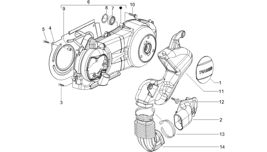 Crankcase cover - Crankcase cooling