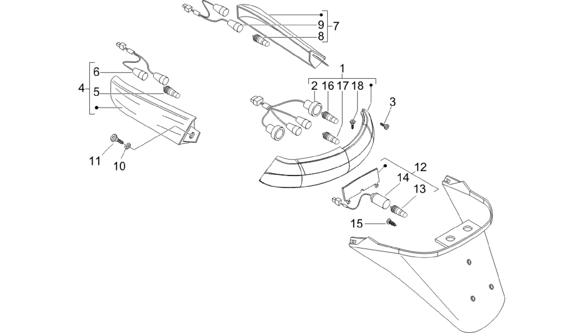 Rear headlamps - Turn signal lamps