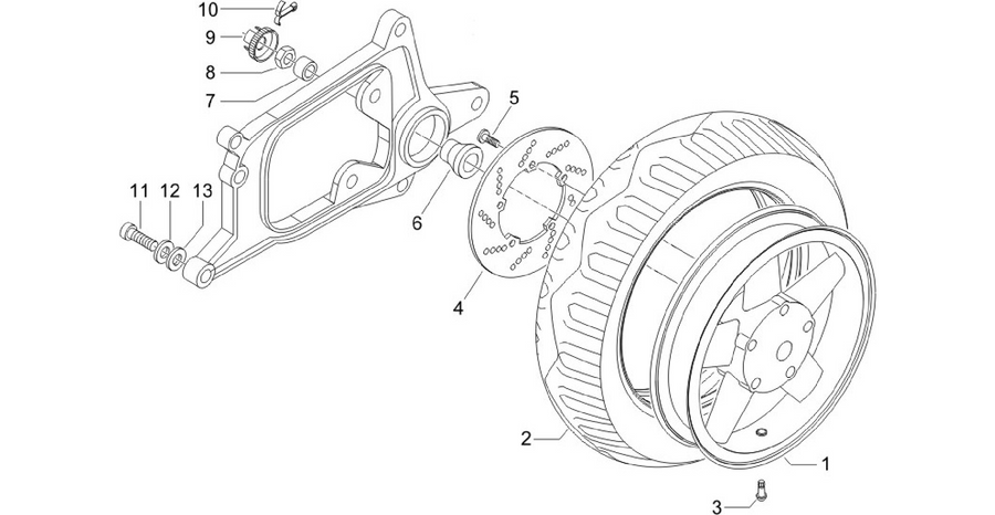 Rear wheel