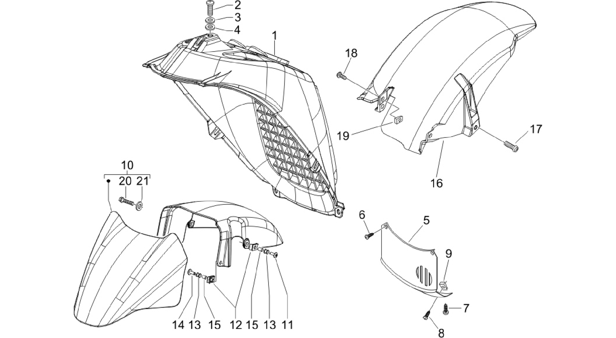 Wheel huosing - Mudguard