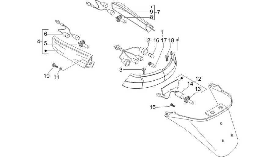 Rear headlamps - Turn signal lamps