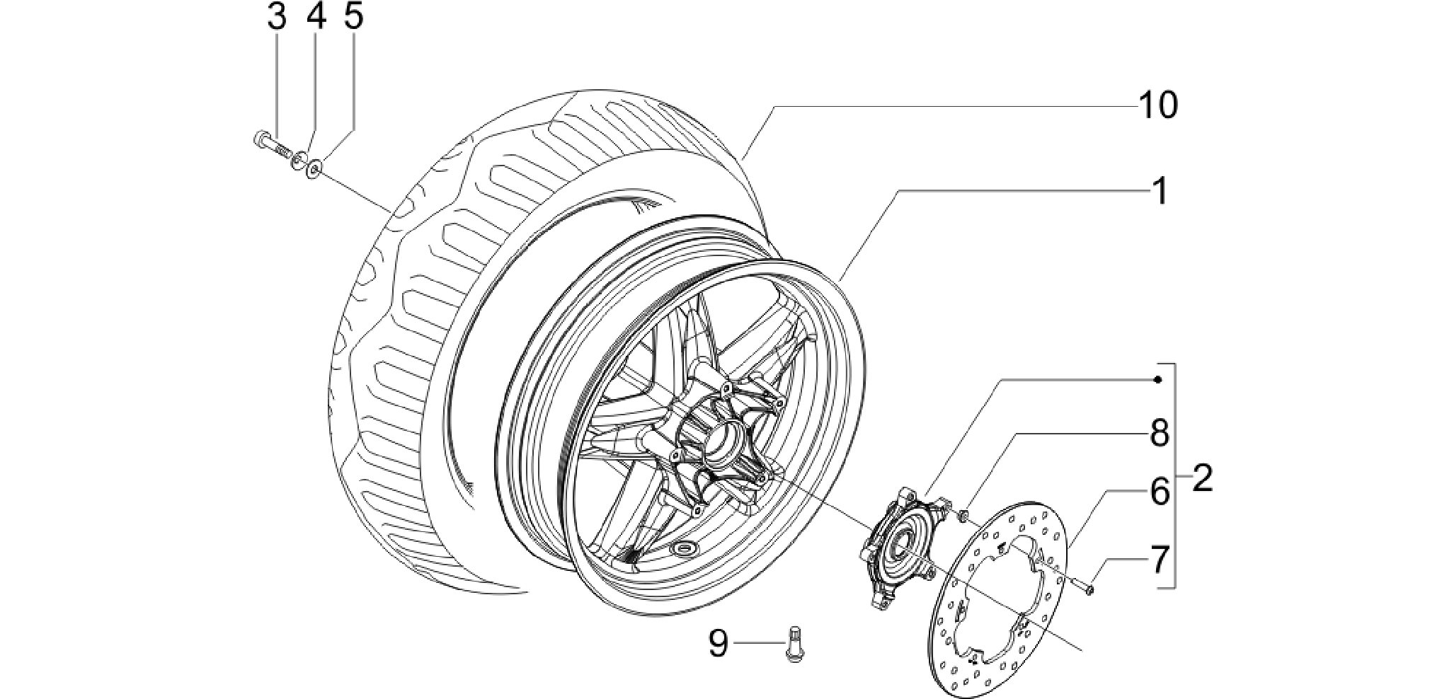 Rear wheel