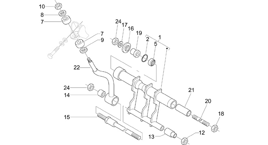 Swinging arm
