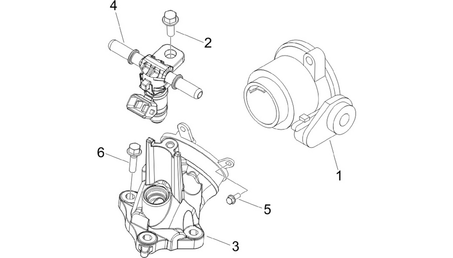 Throttle body - Injector - Induction joint