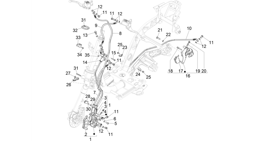 Brakes pipes - Calipers