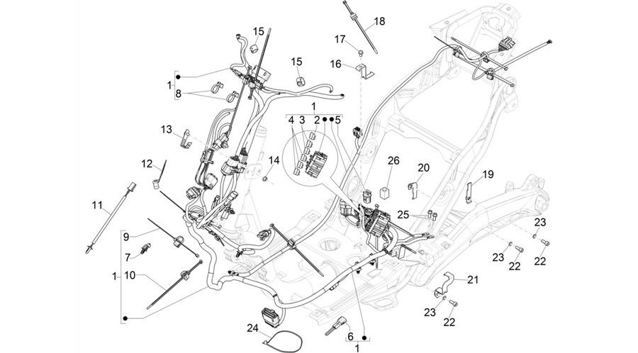Main cable harness