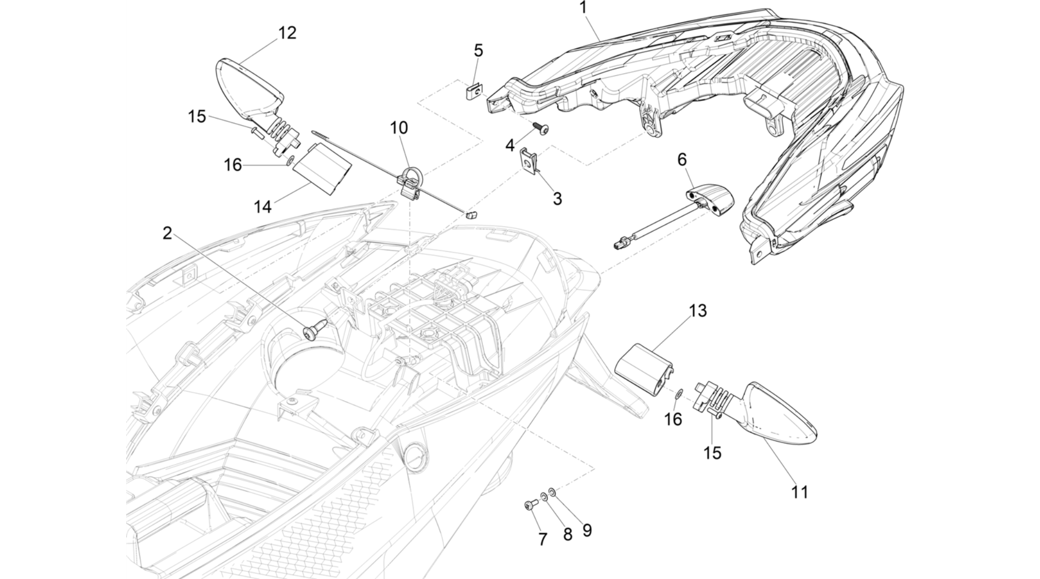 Rear headlamps - Turn signal lamps