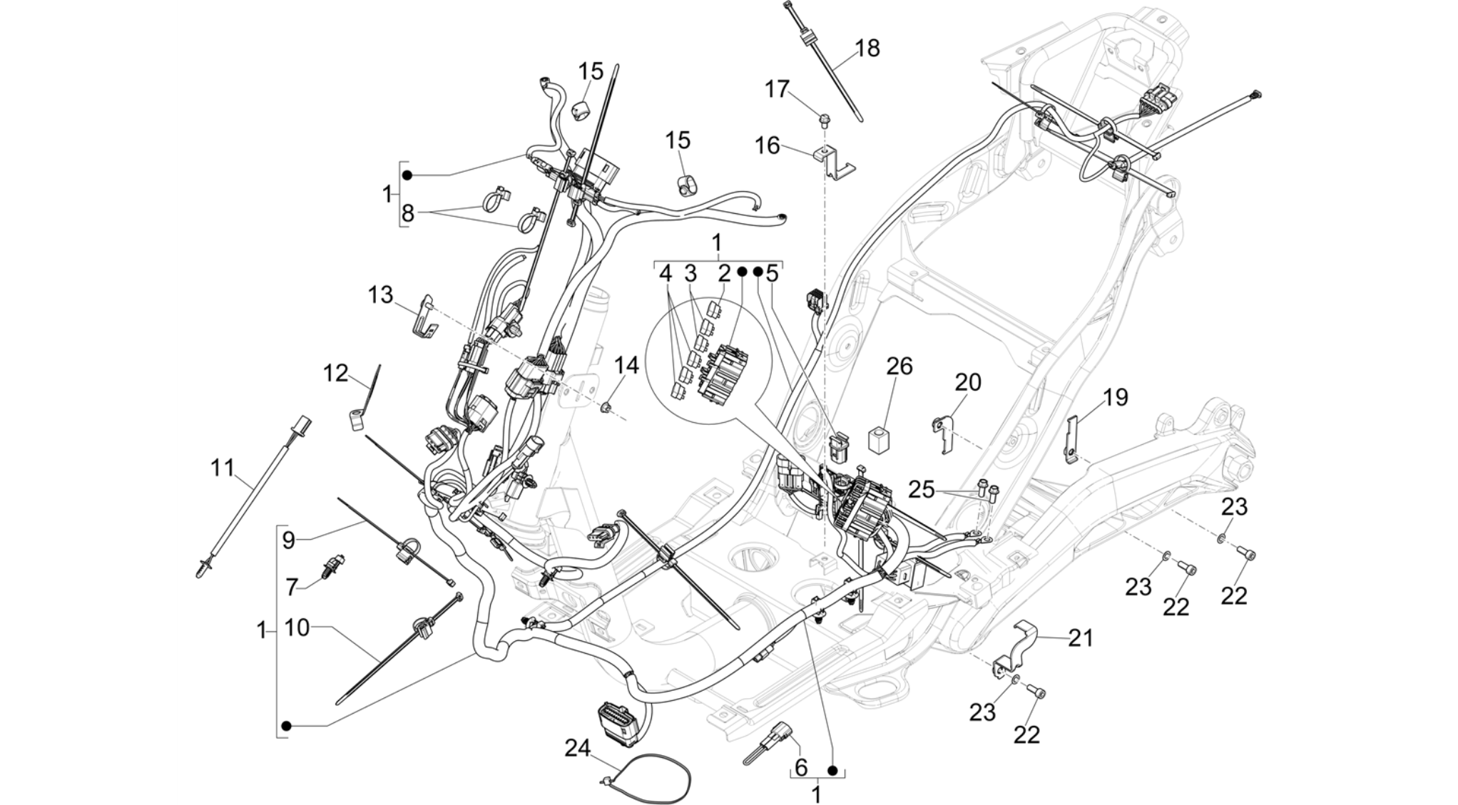 Main cable harness