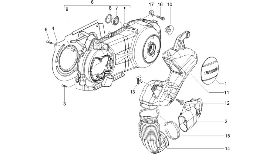 Crankcase cover - Crankcase cooling