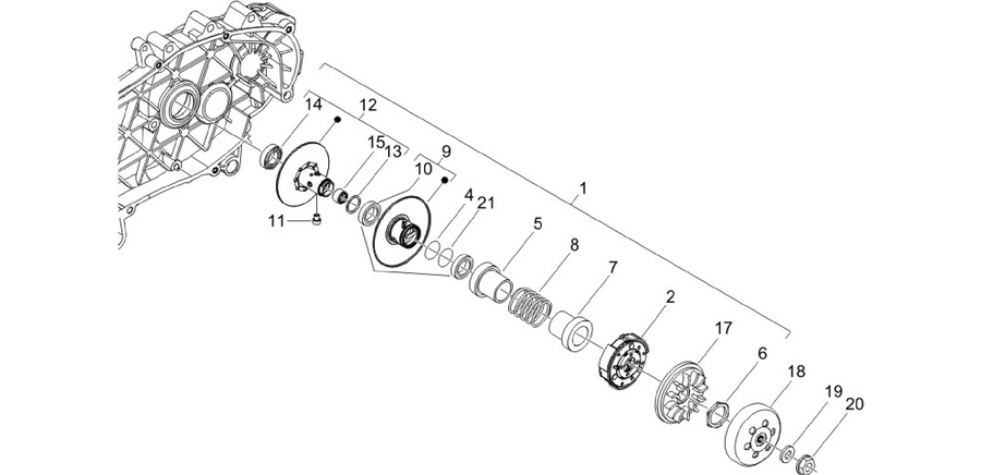 Driven pulley