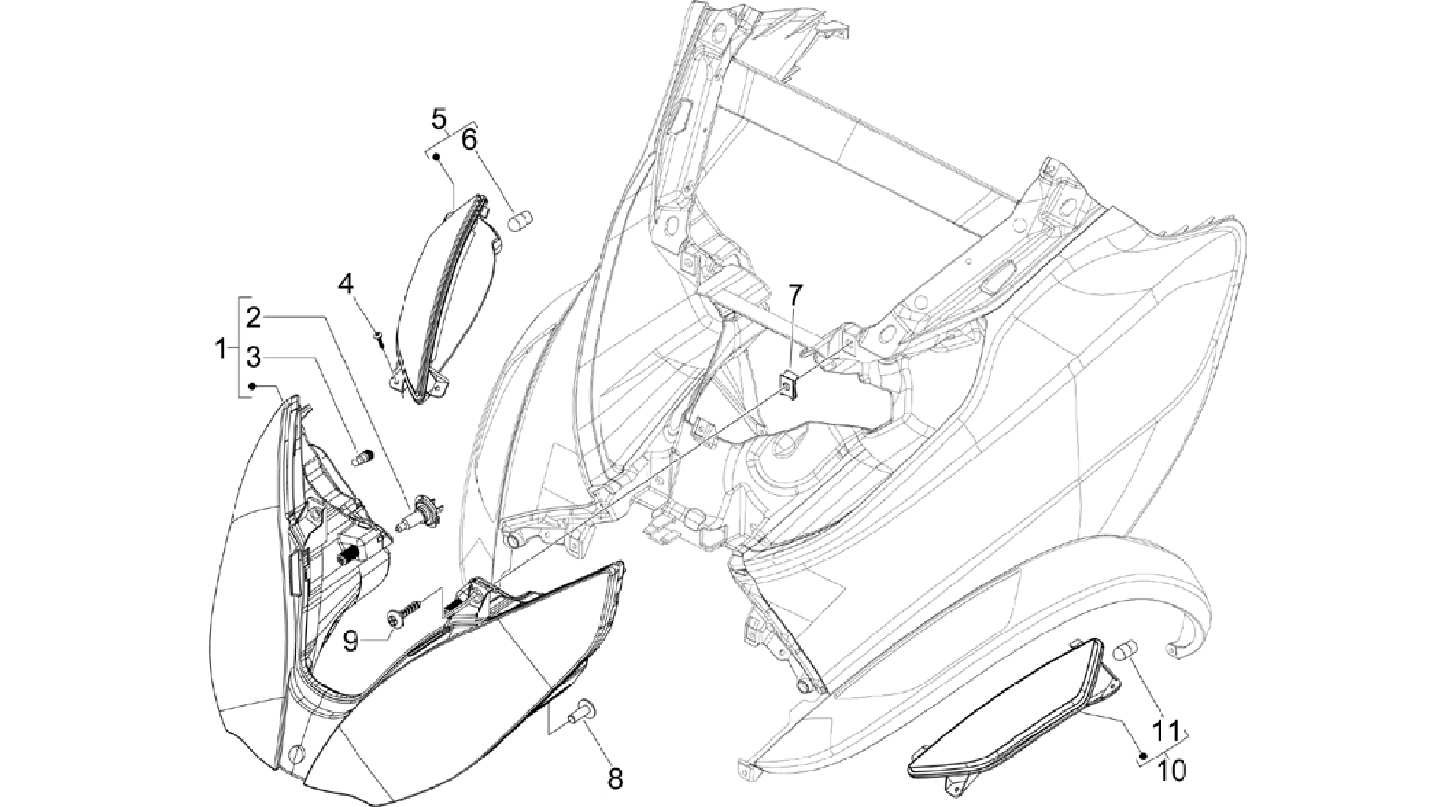 Front headlamps - Turn signal lamps