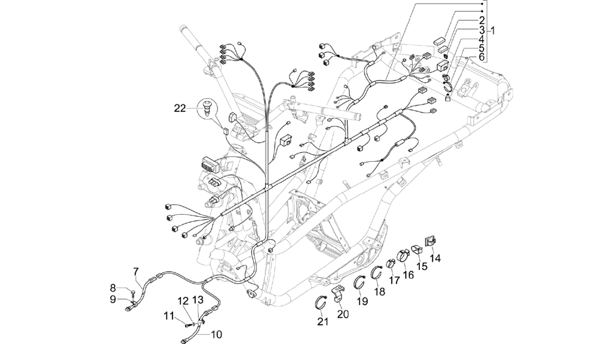 Main cable harness
