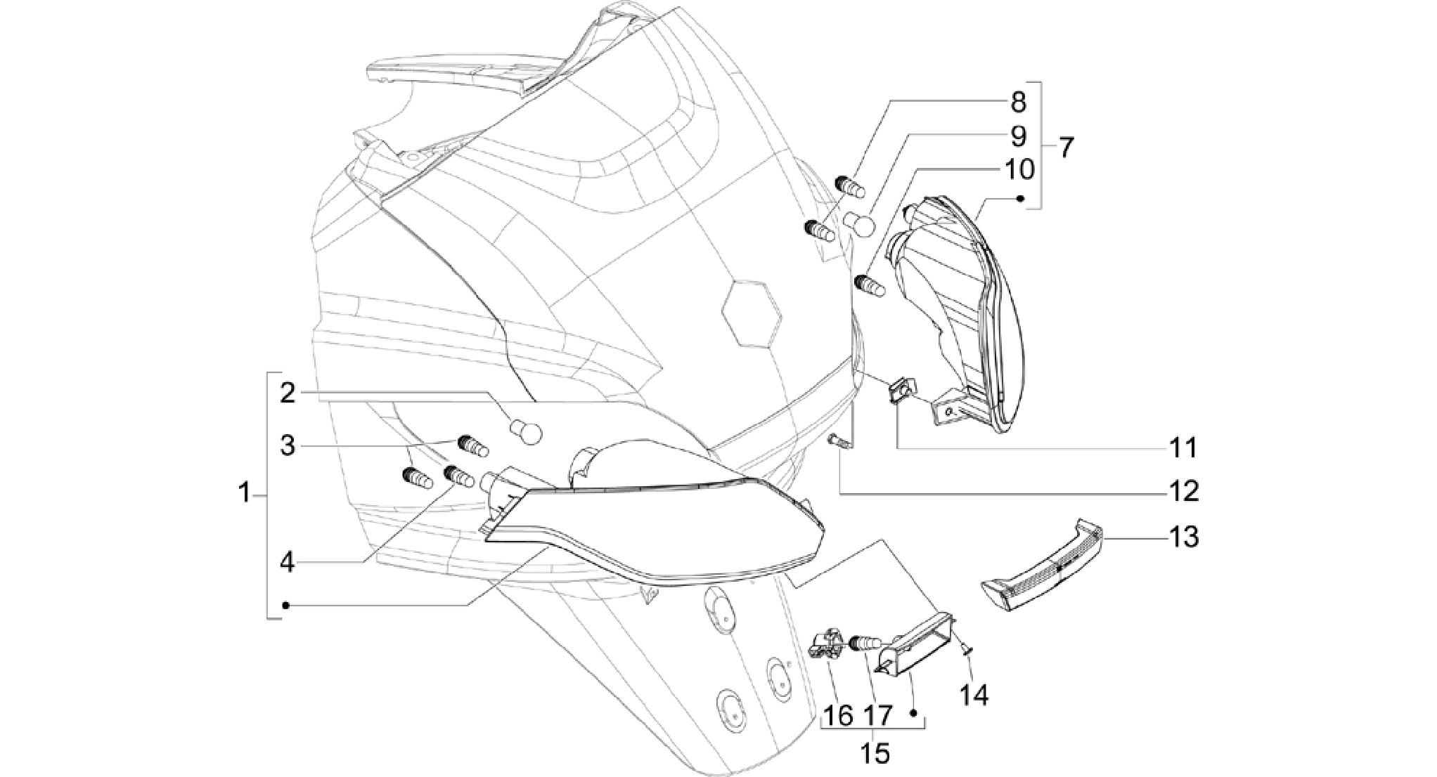 Rear headlamps - Turn signal lamps