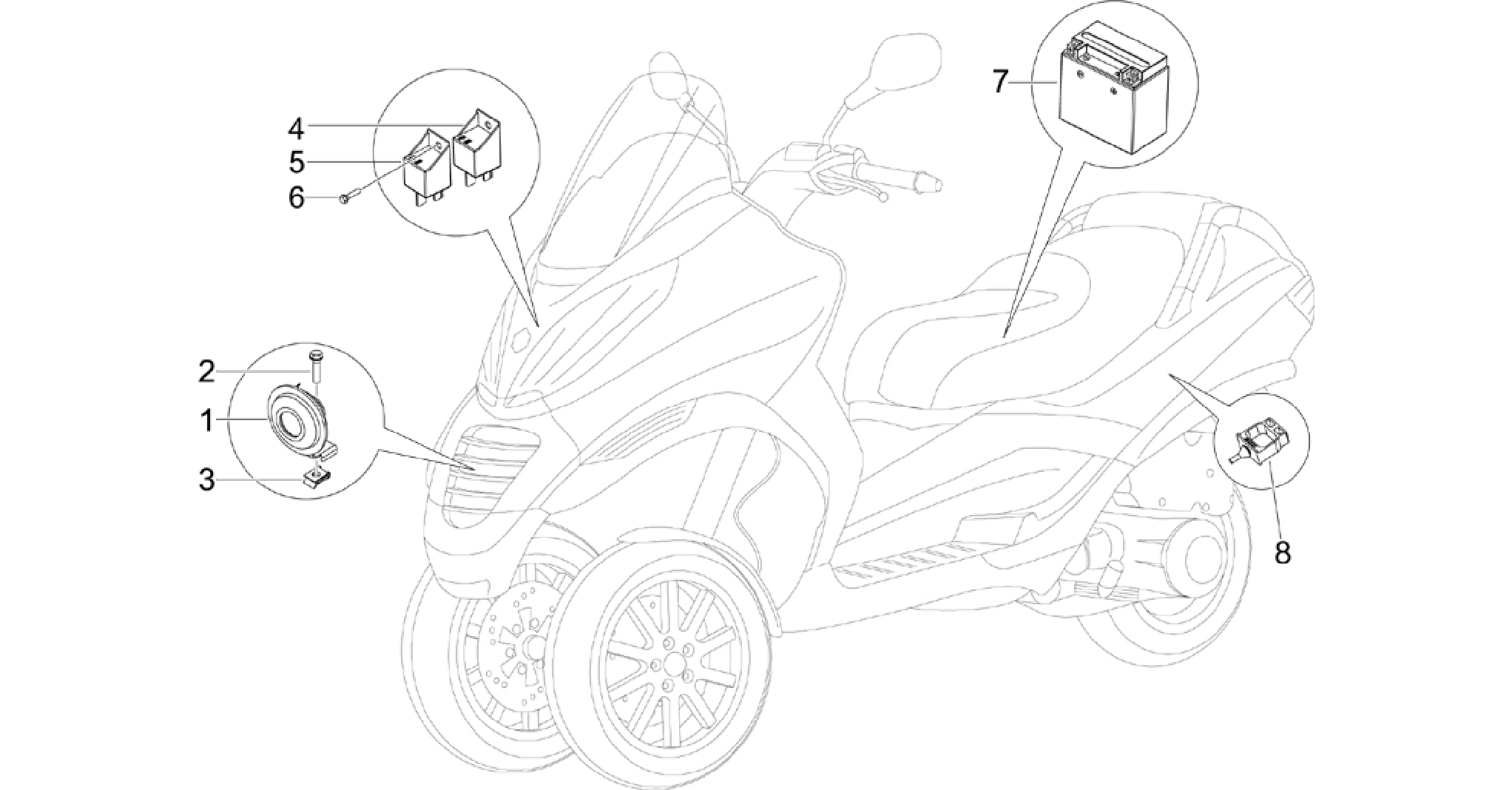 Remote control switches - Battery - Horn