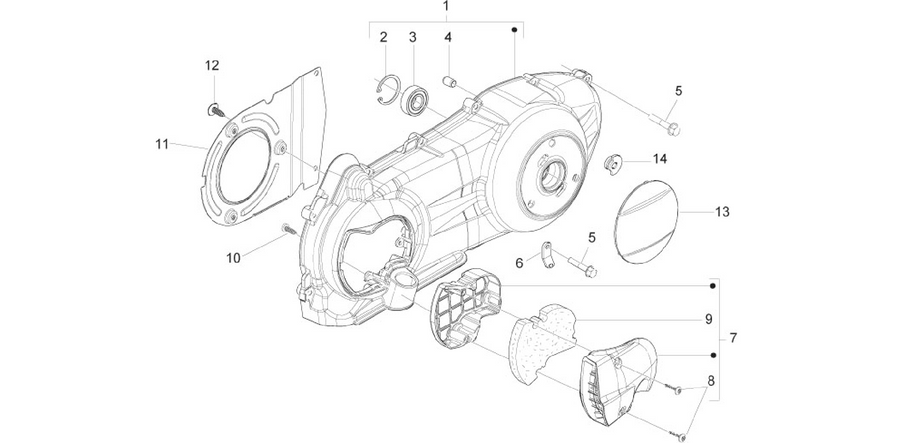 Crankcase cover - Crankcase cooling