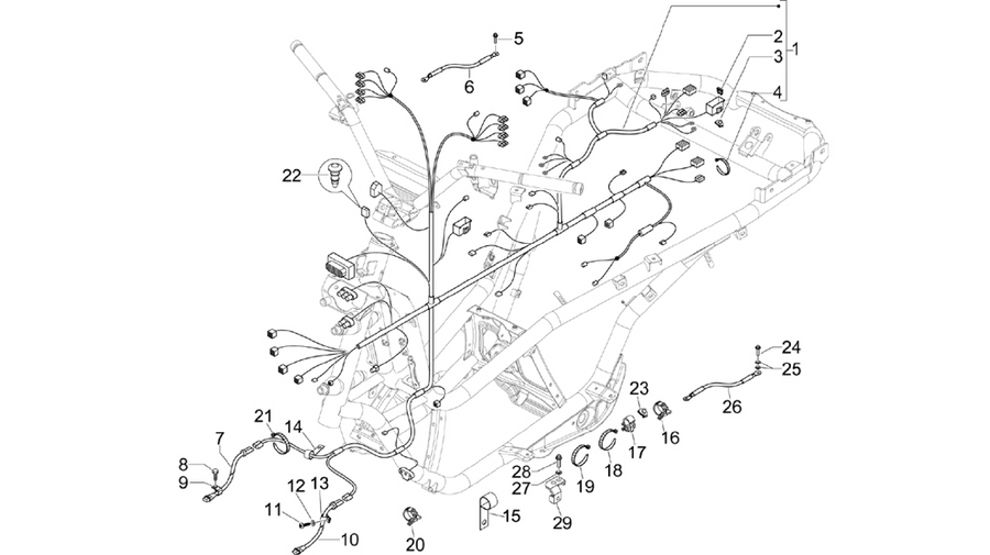 Main cable harness