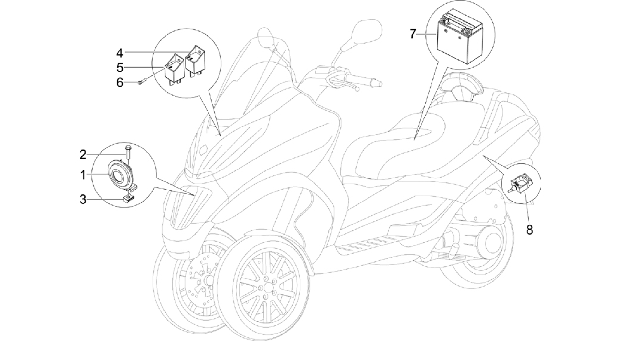 Remote control switches - Battery - Horn
