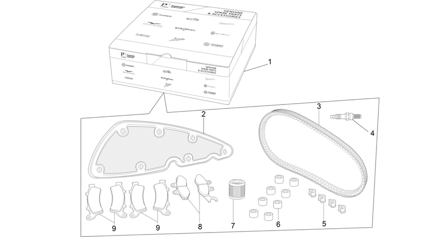 Complete wear and maintenance kit