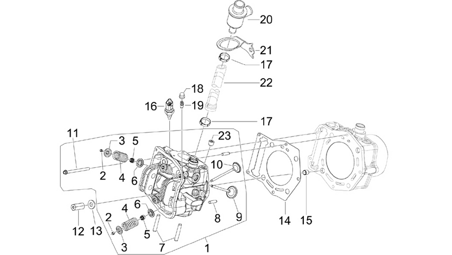 Cylinder head unit - Valve