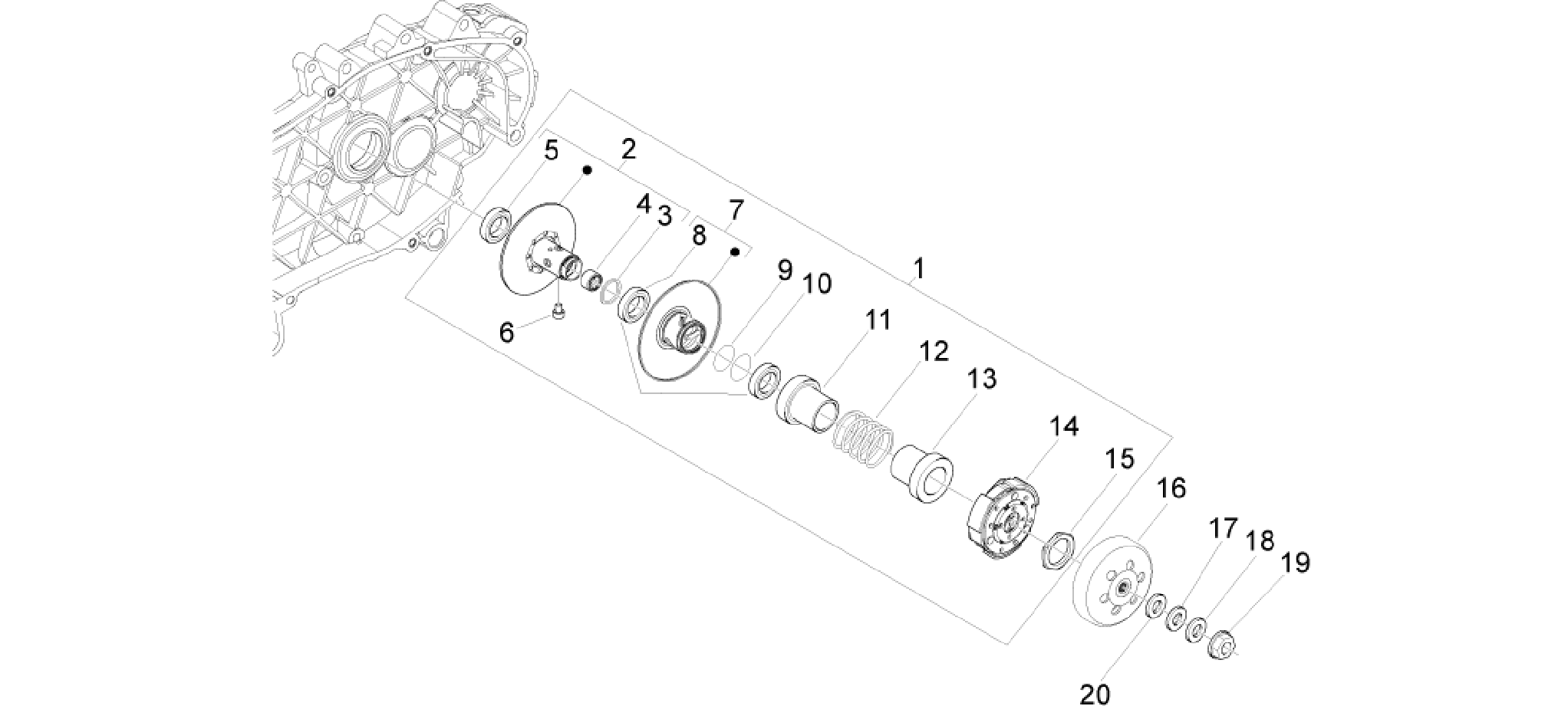 Driven pulley