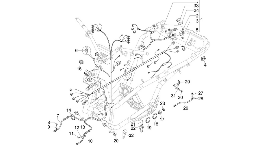 Main cable harness